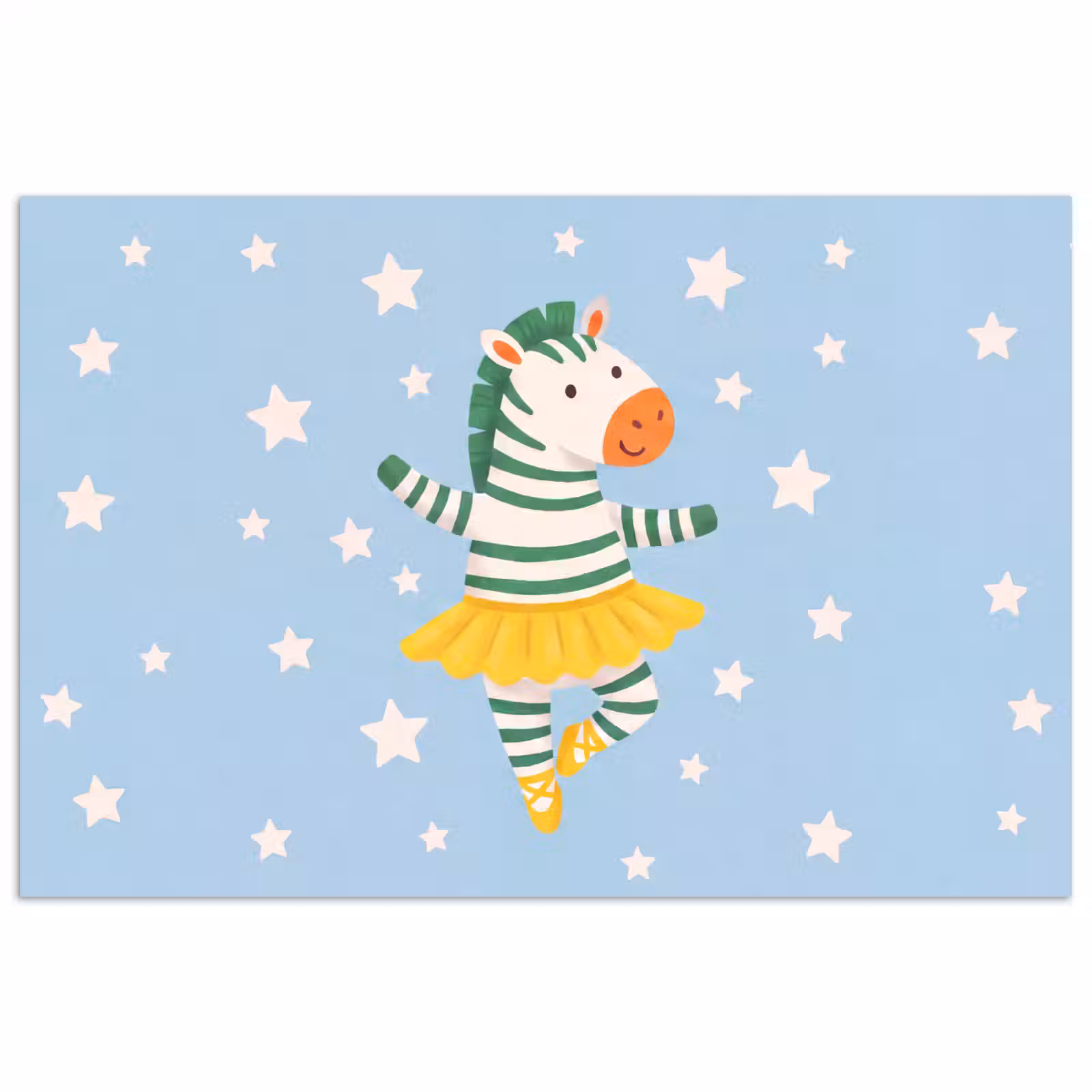 Poster - Tiere – Tanz – Illustration – Kinderzimmer – Sterne — 1