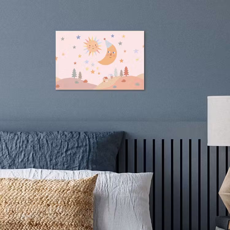 Poster - Sonne – Mond – Sterne – Kinderzimmer – Pastell — 3