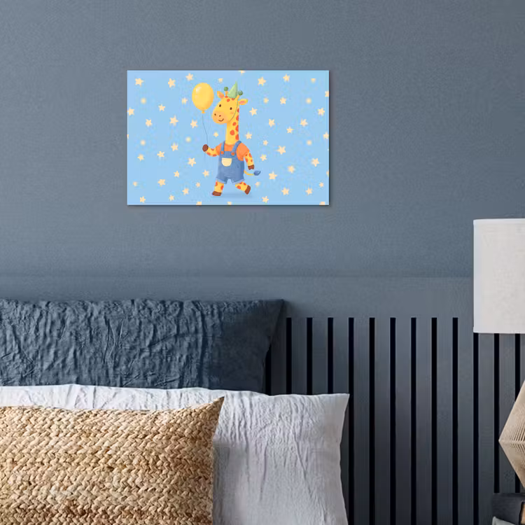 Poster - Tiere – Giraffe – Luftballon – Party – Kinderzimmer — 3