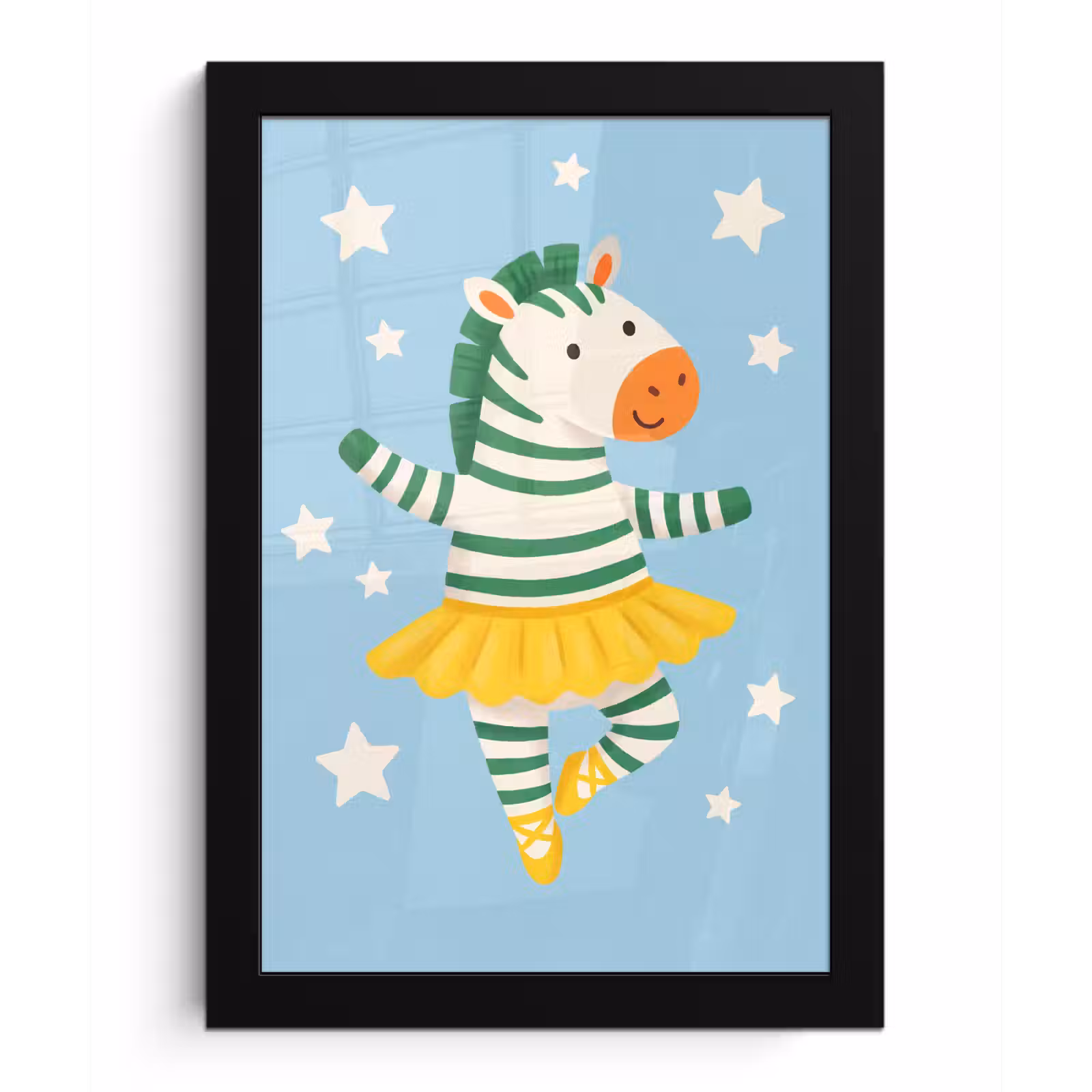 Bilder mit Rahmen - Tiere – Tanz – Illustration – Kinderzimmer – Sterne — 1