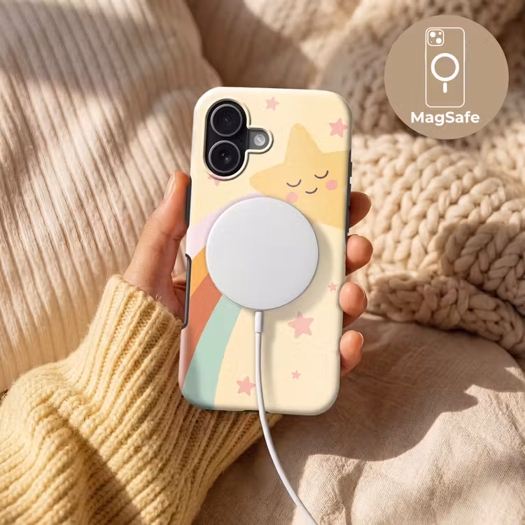 Handyhülle Toughcase - Stern – Regenbogen – Nacht – Illustration – Pastell — 8