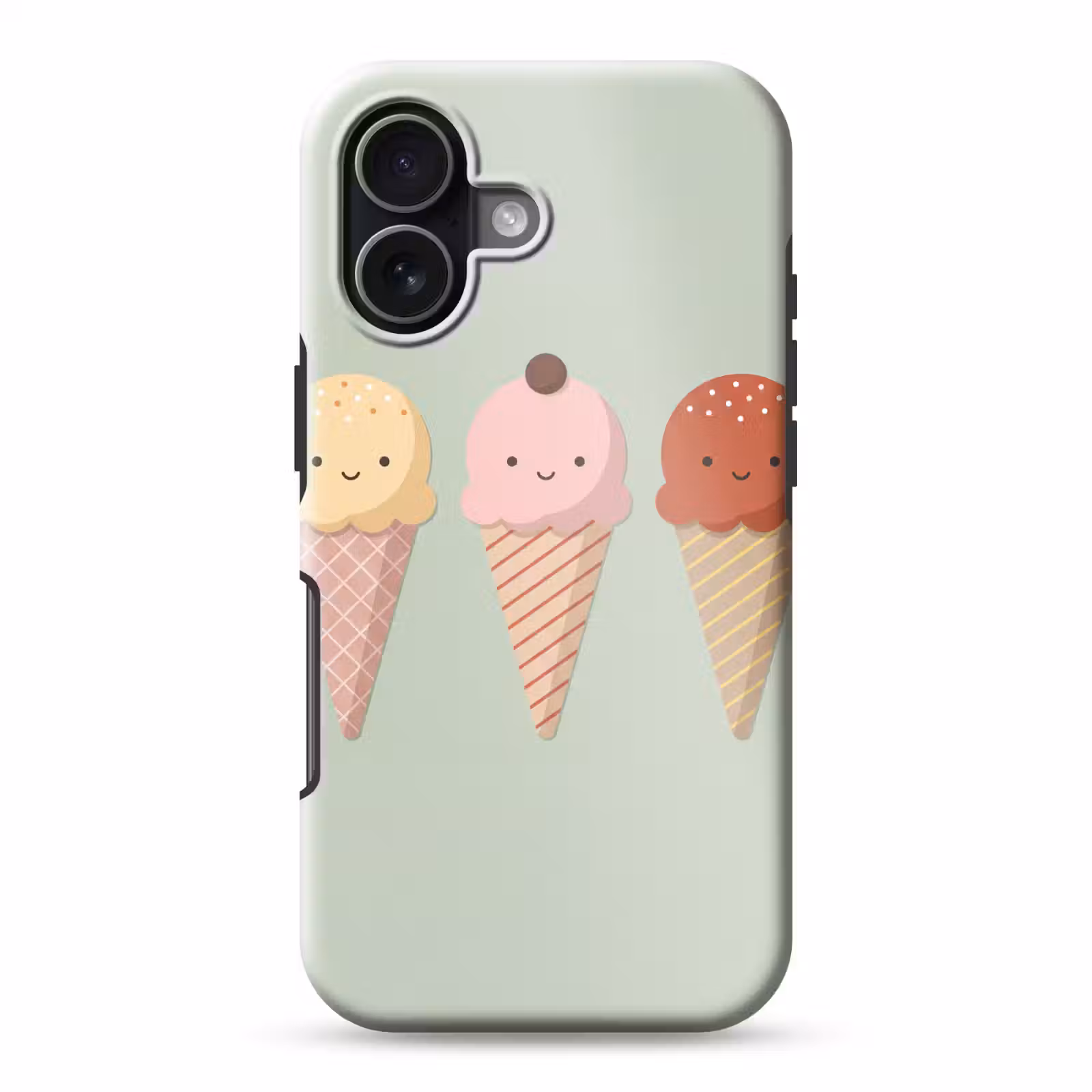 Handyhülle Toughcase - Eis – Eistüten – Essen – Illustration – Fröhlich — 1
