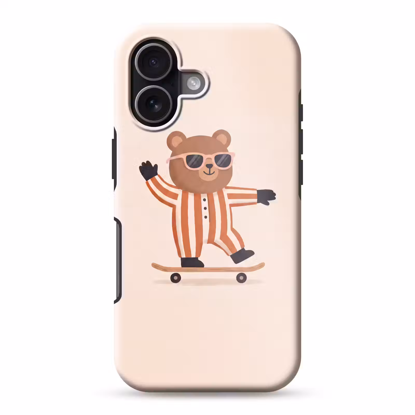 Handyhülle Toughcase - Tiere – Skateboard – Spiel – Zeichentrick – Rosa — 1