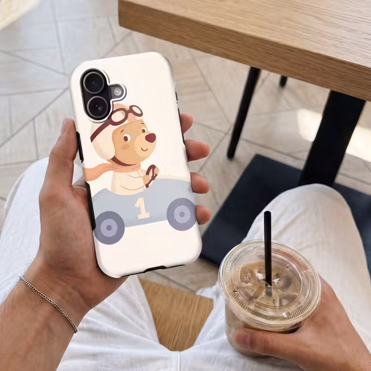 Handyhülle Toughcase - Bär – Auto – Kinderzimmer – Cartoon – Verspielt — 4