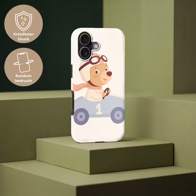 Handyhülle Toughcase - Bär – Auto – Kinderzimmer – Cartoon – Verspielt — 7