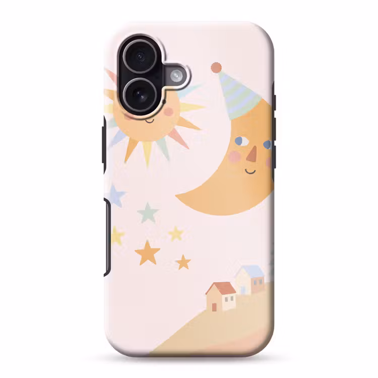 Handyhülle Toughcase - Sonne – Mond – Sterne – Kinderzimmer – Pastell — 1