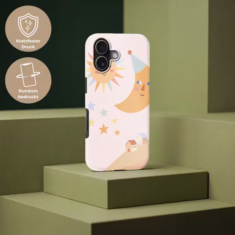 Handyhülle Toughcase - Sonne – Mond – Sterne – Kinderzimmer – Pastell — 7