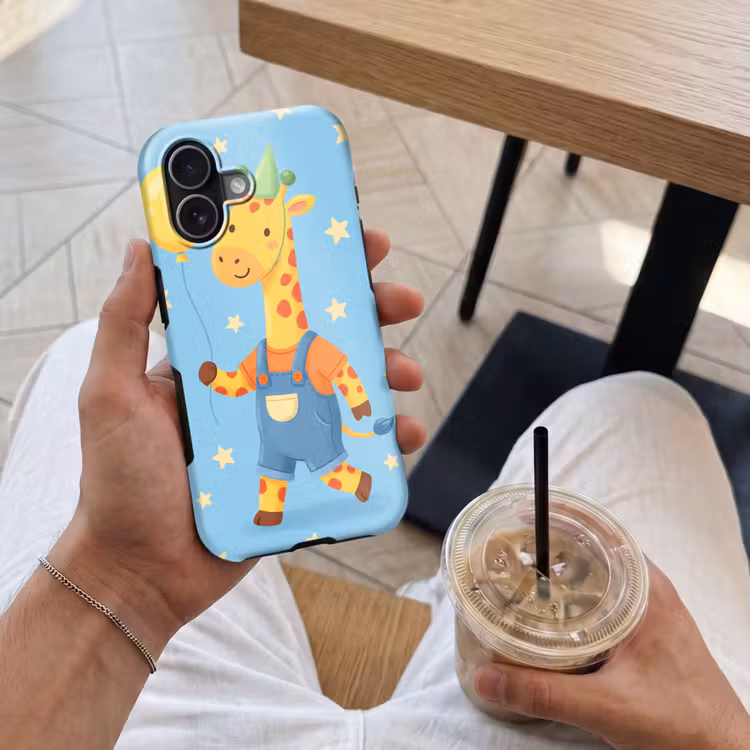 Handyhülle Toughcase - Tiere – Giraffe – Luftballon – Party – Kinderzimmer — 4