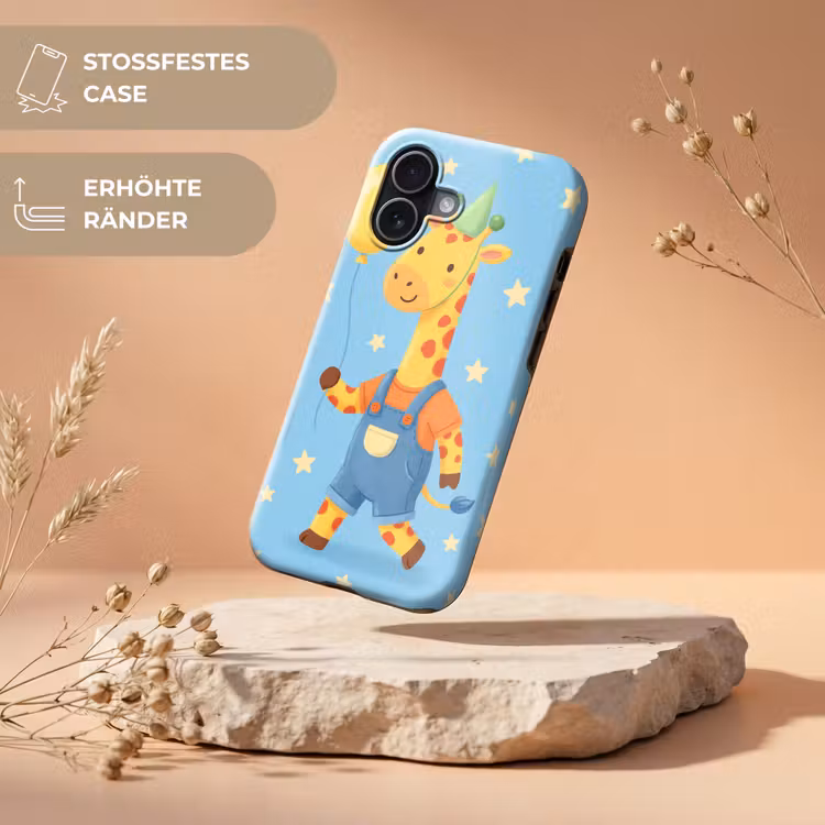 Handyhülle Toughcase - Tiere – Giraffe – Luftballon – Party – Kinderzimmer — 5