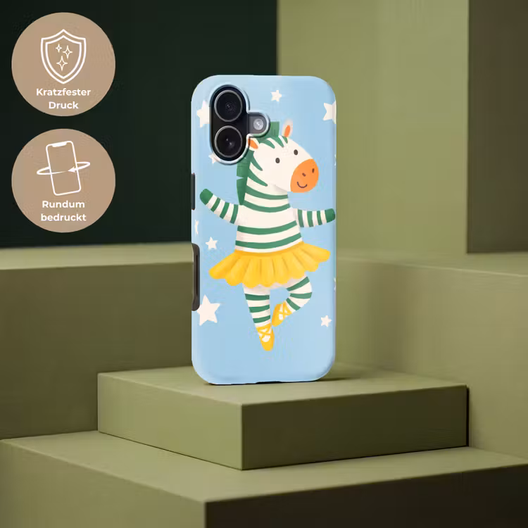Handyhülle Toughcase - Tiere – Tanz – Illustration – Kinderzimmer – Sterne — 7
