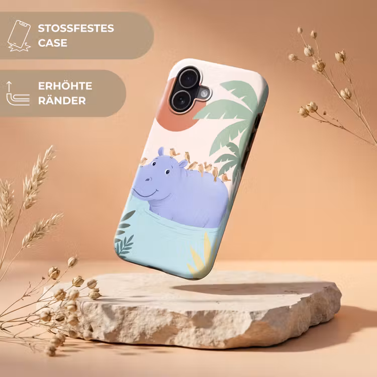 Handyhülle Toughcase - Tiere – Vogel – Wasser – Natur – Illustration — 5