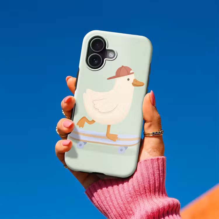 Handyhülle Toughcase - Vogel – Skateboard – Tiere – Cartoon – Verspielt — 2