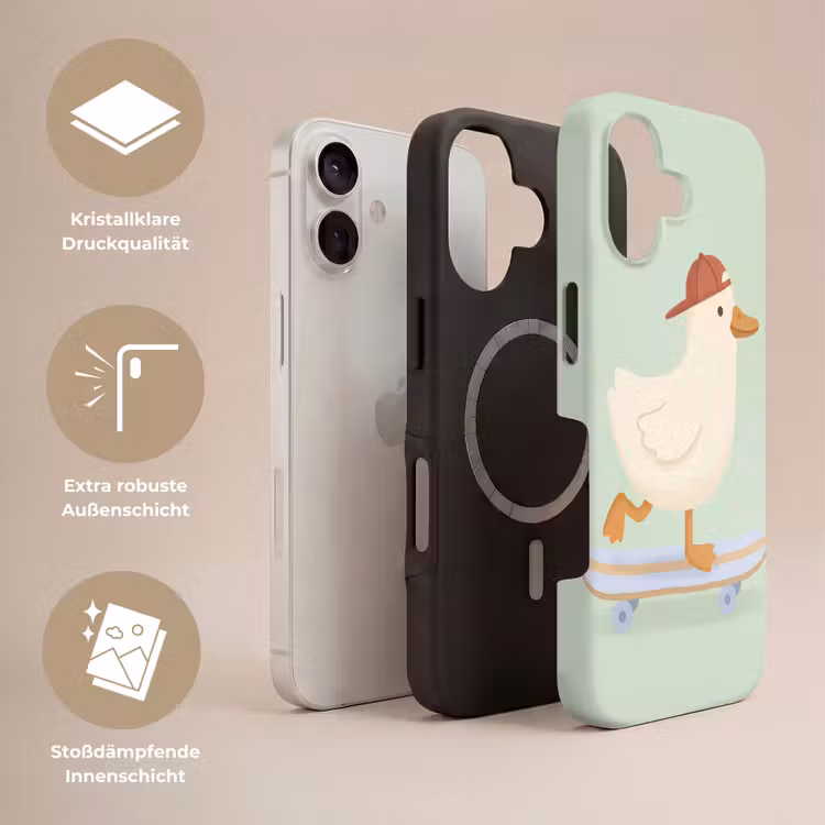 Handyhülle Toughcase - Vogel – Skateboard – Tiere – Cartoon – Verspielt — 3