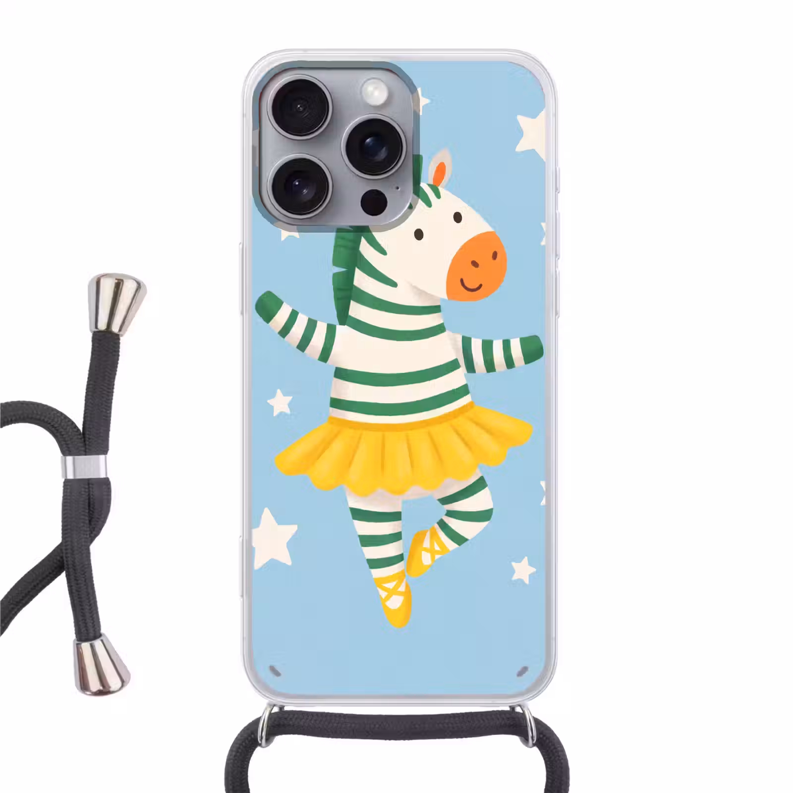 Handyhülle mit Band - Tiere – Tanz – Illustration – Kinderzimmer – Sterne — 1