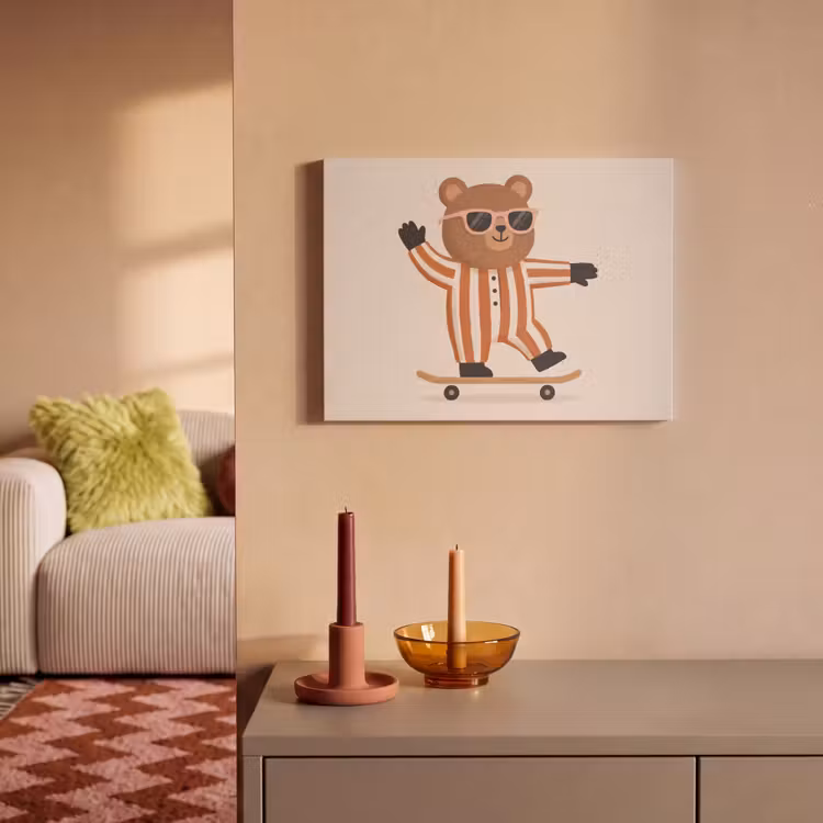 Akustikbild - Tiere – Skateboard – Spiel – Zeichentrick – Rosa — 2