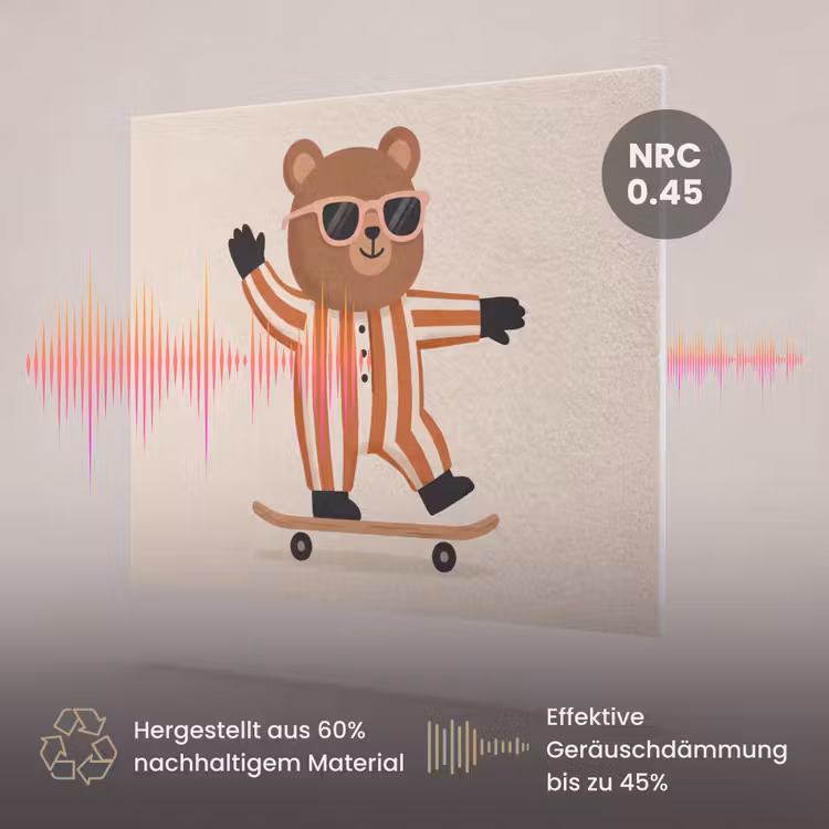 Akustikbild - Tiere – Skateboard – Spiel – Zeichentrick – Rosa — 3