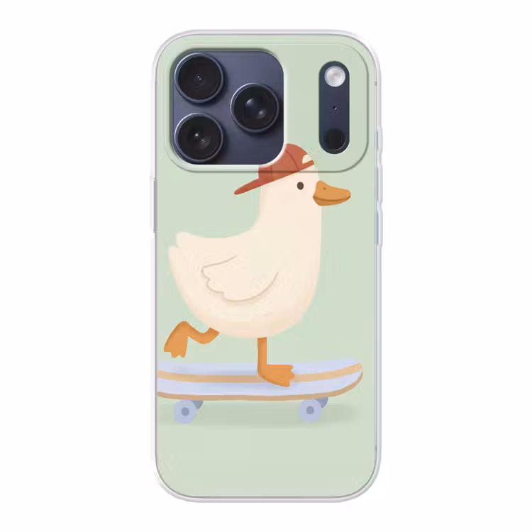 Handyhülle - Vogel – Skateboard – Tiere – Cartoon – Verspielt — 1