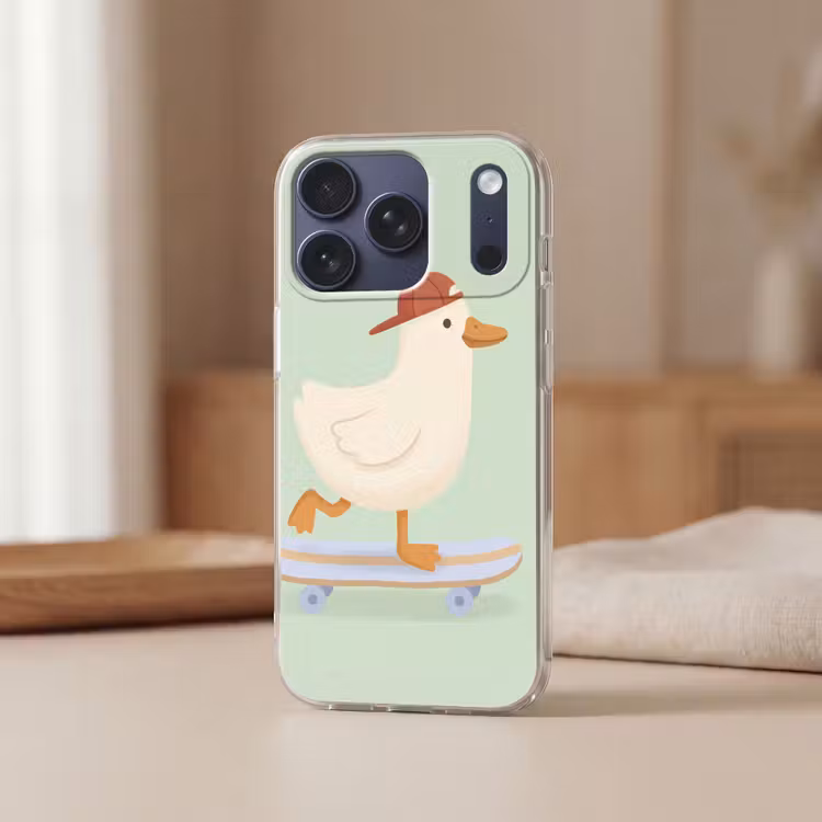Handyhülle - Vogel – Skateboard – Tiere – Cartoon – Verspielt — 3