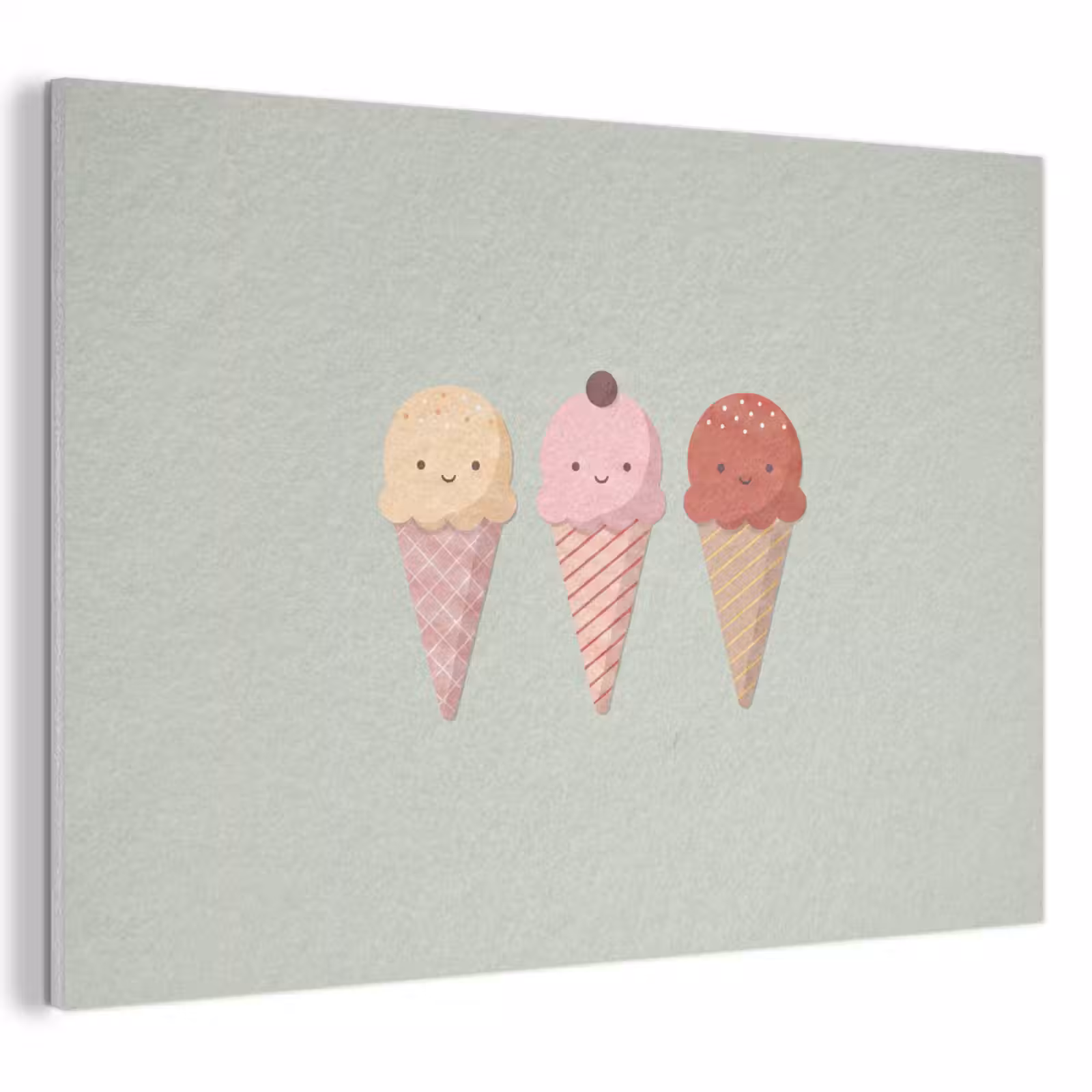 Akustikbild - Eis – Eistüten – Essen – Illustration – Fröhlich — 1
