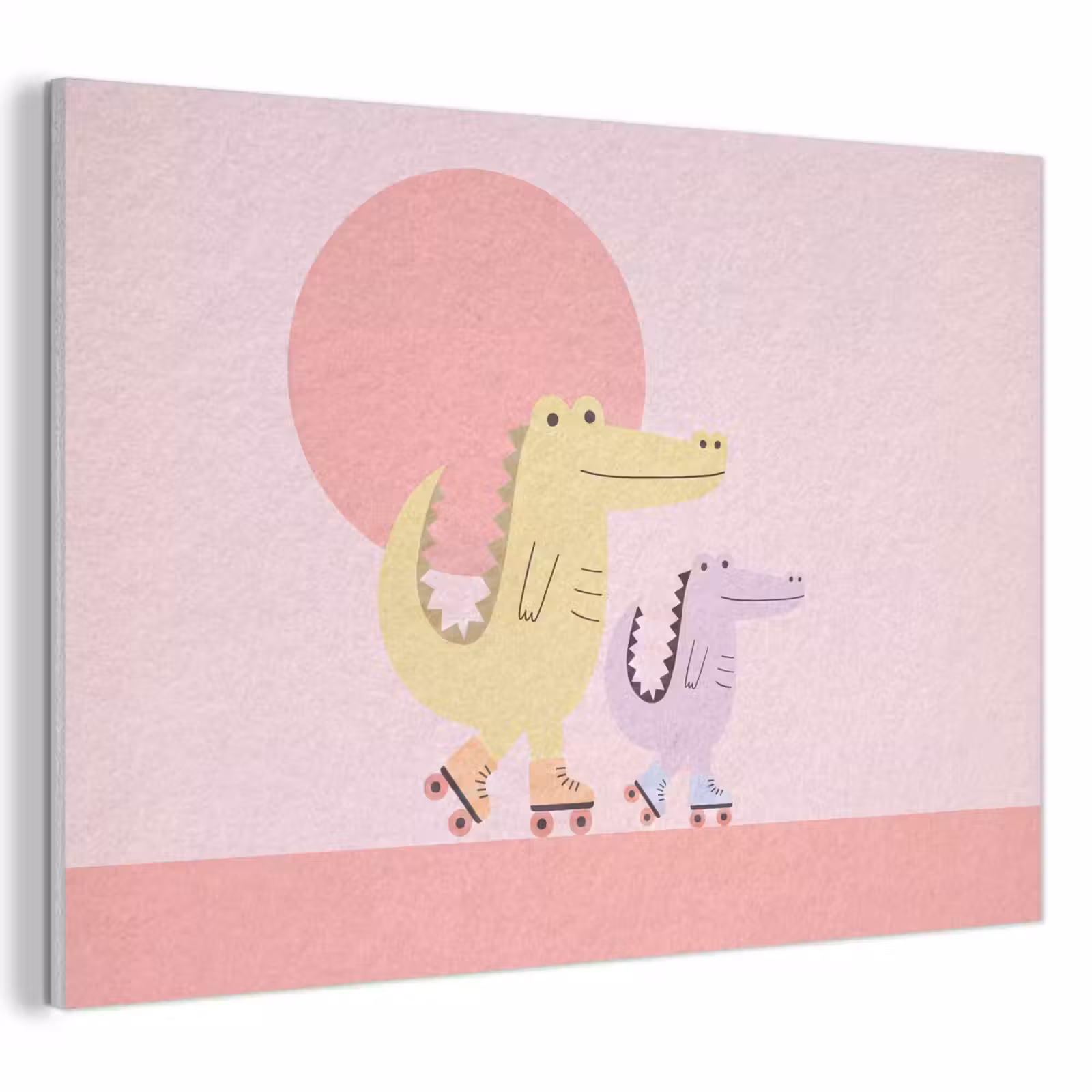 Akustikbild - Tiere – Skaten – Illustration – Verspielt – Rosa — 1