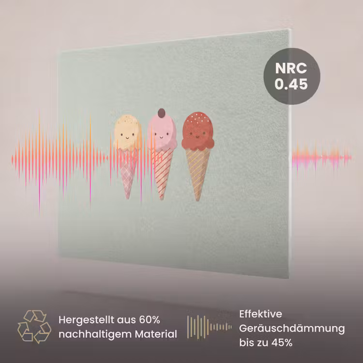 Akustikbild - Eis – Eistüten – Essen – Illustration – Fröhlich — 3