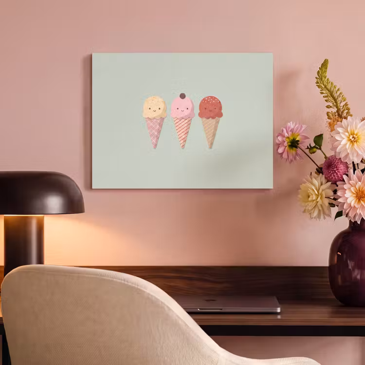 Akustikbild - Eis – Eistüten – Essen – Illustration – Fröhlich — 6