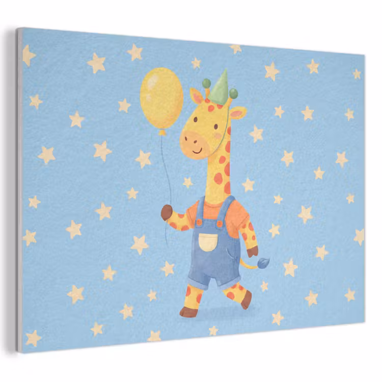 Akustikbild - Tiere – Giraffe – Luftballon – Party – Kinderzimmer — 1
