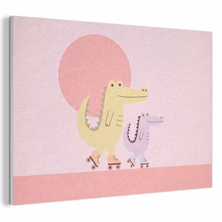 Akustikbild - Tiere – Skaten – Illustration – Verspielt – Rosa — 1