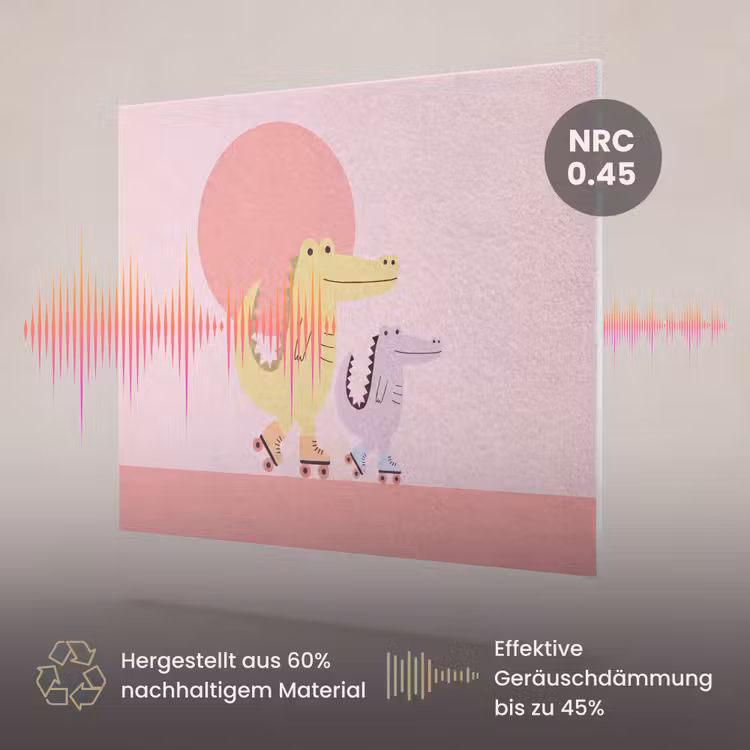 Akustikbild - Tiere – Skaten – Illustration – Verspielt – Rosa — 3