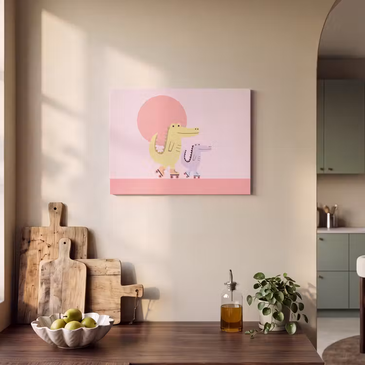 Akustikbild - Tiere – Skaten – Illustration – Verspielt – Rosa — 4