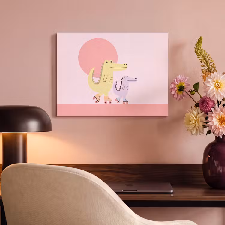 Akustikbild - Tiere – Skaten – Illustration – Verspielt – Rosa — 6