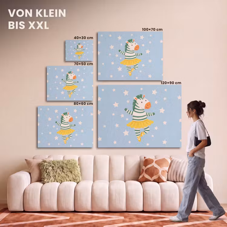 Akustikbild - Tiere – Tanz – Illustration – Kinderzimmer – Sterne — 7