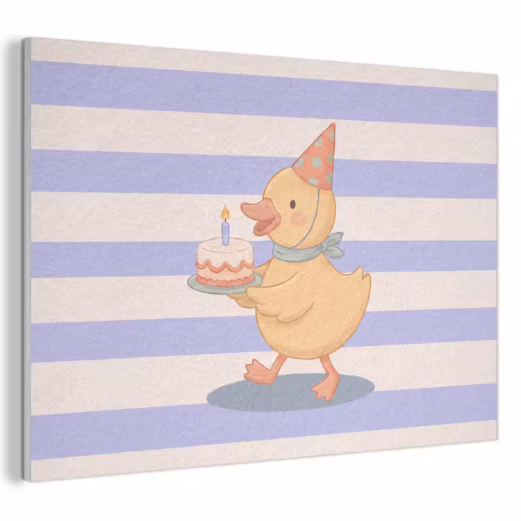 Akustikbild - Vogel – Fest – Torte – Kinder – Illustration — 1