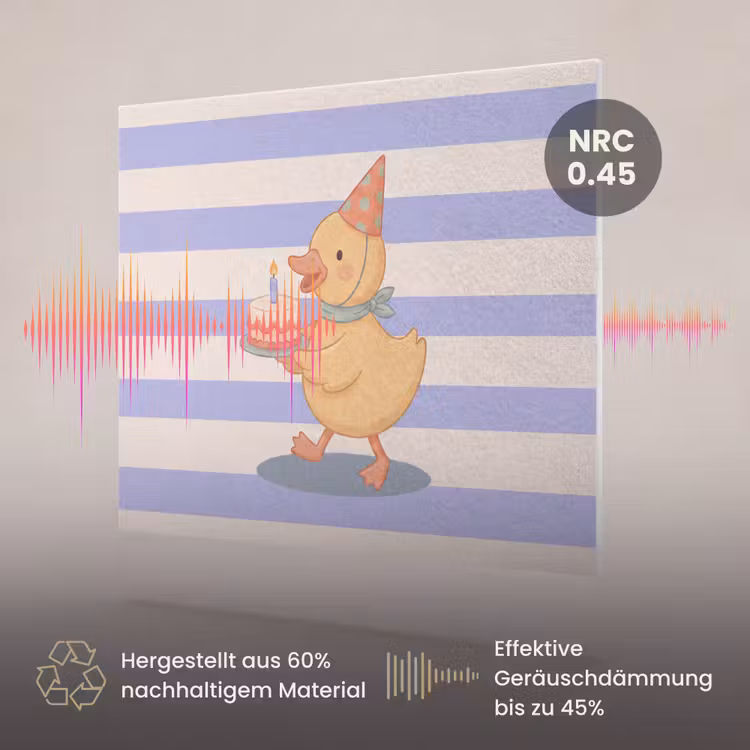 Akustikbild - Vogel – Fest – Torte – Kinder – Illustration — 3