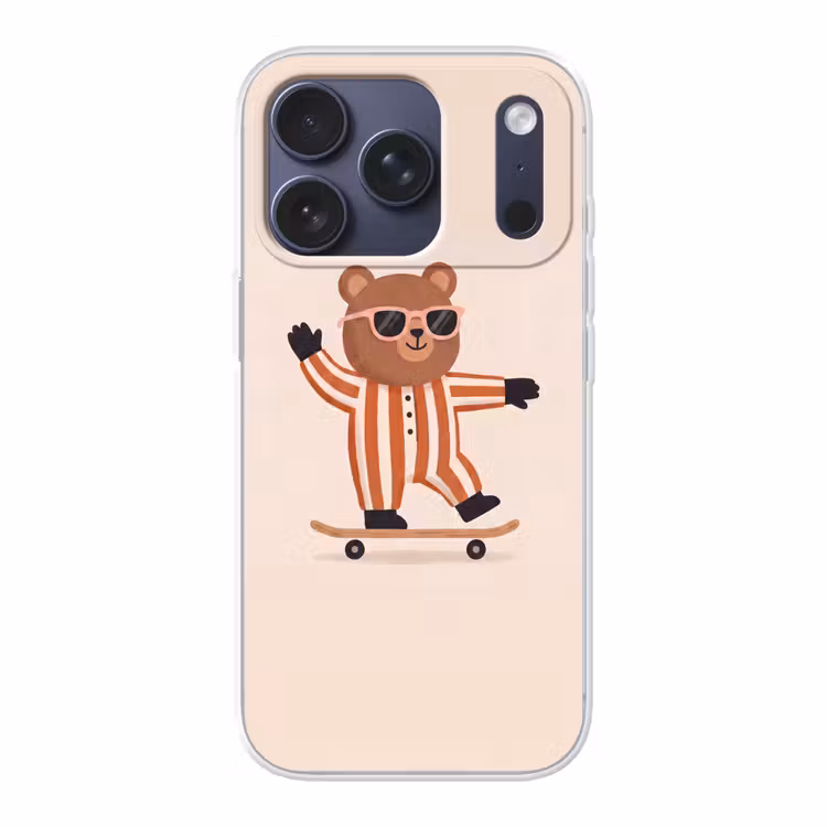 Handyhülle - Tiere – Skateboard – Spiel – Zeichentrick – Rosa — 1