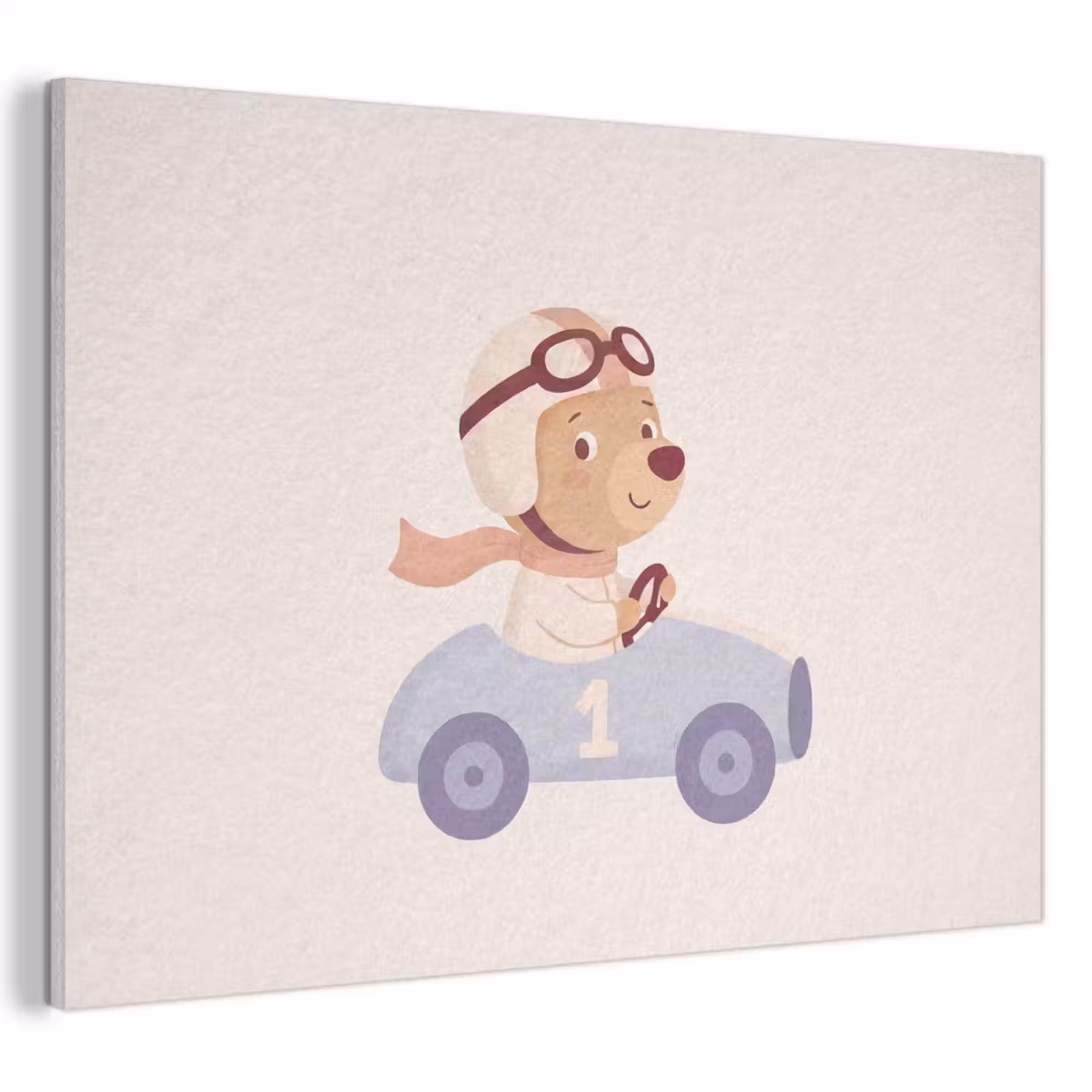 Akustikbild - Bär – Auto – Kinderzimmer – Cartoon – Verspielt — 1