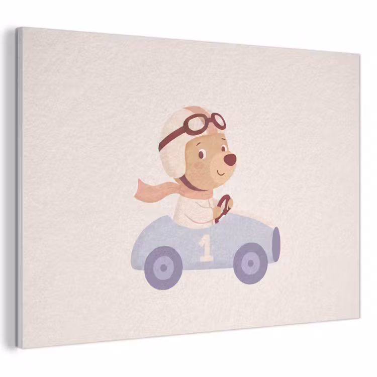 Akustikbild - Bär – Auto – Kinderzimmer – Cartoon – Verspielt — 1