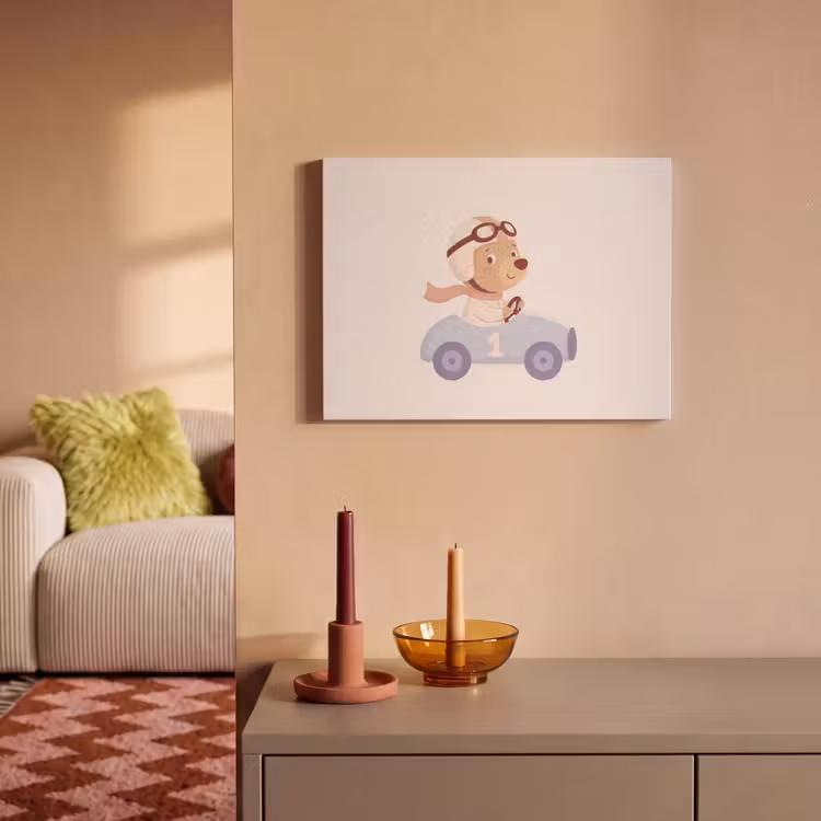 Akustikbild - Bär – Auto – Kinderzimmer – Cartoon – Verspielt — 2