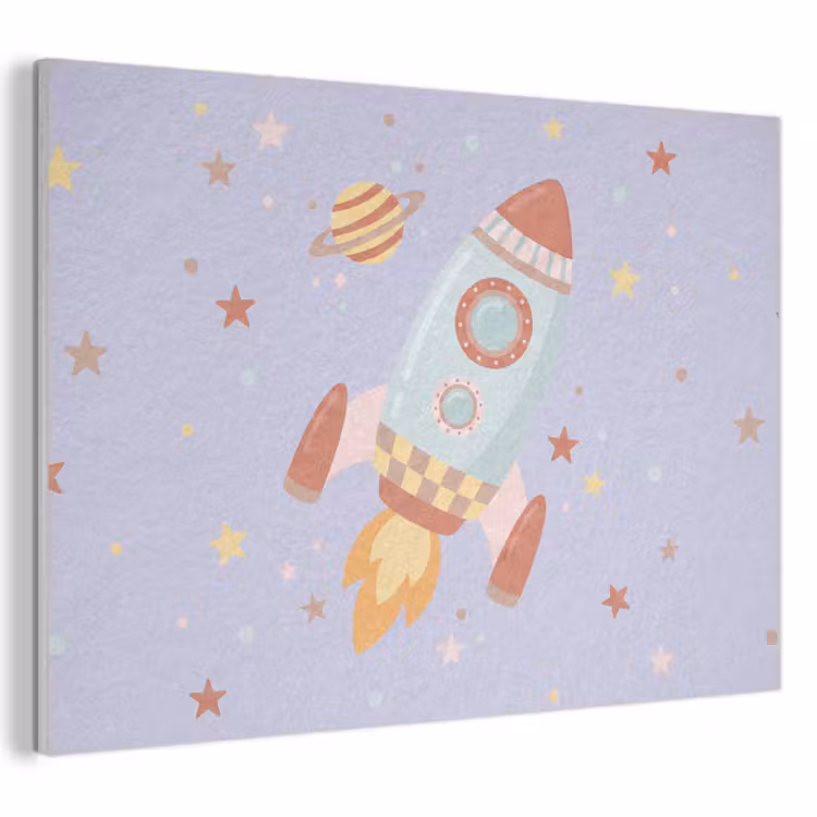Akustikbild - Rakete – Weltraum – Planet – Illustration — 1