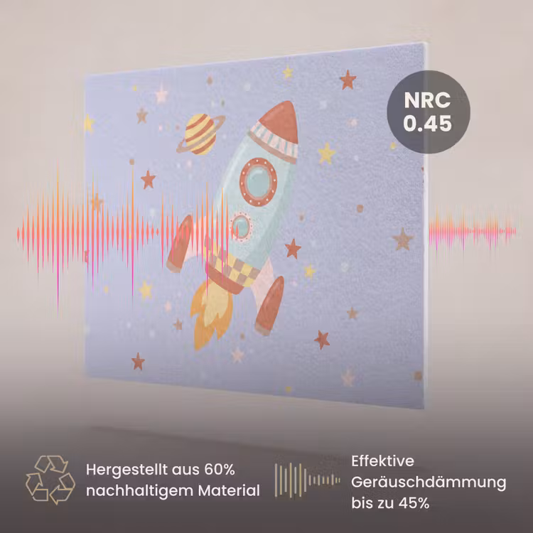 Akustikbild - Rakete – Weltraum – Planet – Illustration — 3