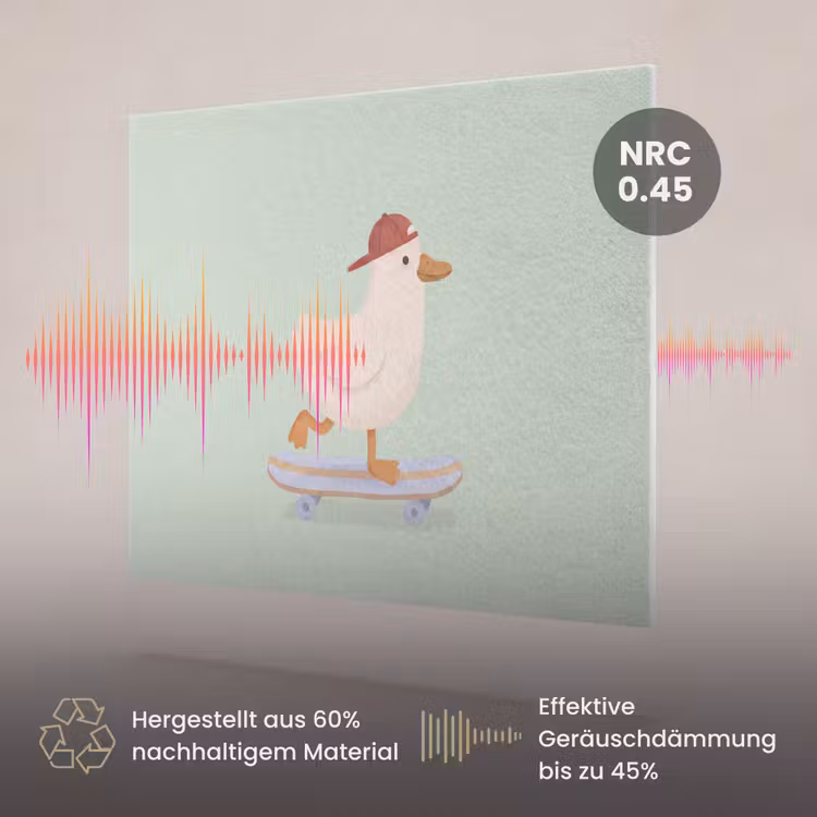 Akustikbild - Vogel – Skateboard – Tiere – Cartoon – Verspielt — 3