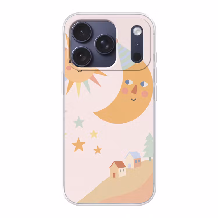 Handyhülle - Sonne – Mond – Sterne – Kinderzimmer – Pastell — 1
