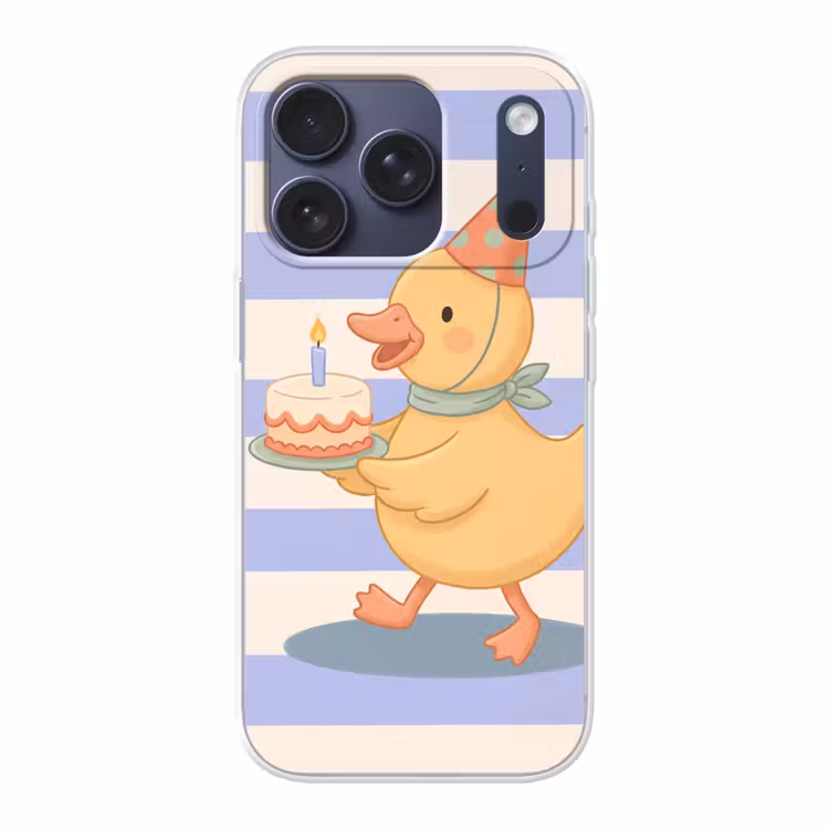 Handyhülle - Vogel – Fest – Torte – Kinder – Illustration — 1