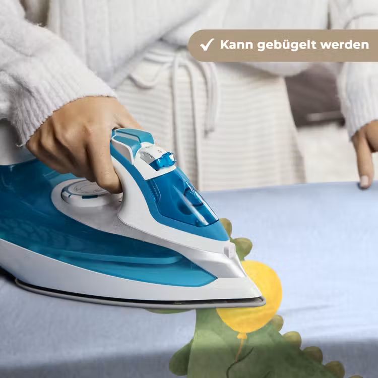 Wandteppich - Dinosaurier – Luftballon – Kinderzimmer – Illustration – Grün — 10