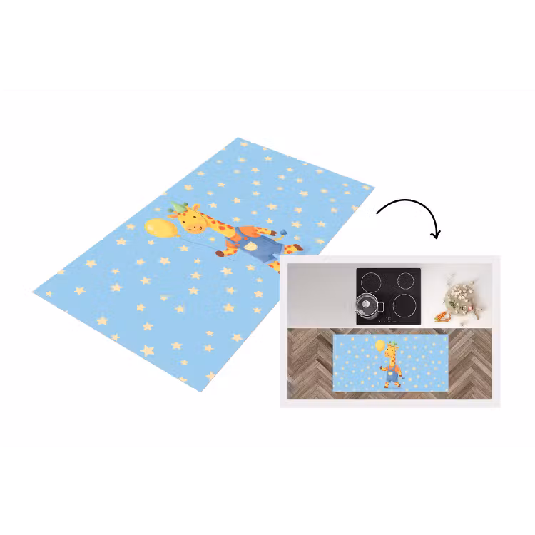 Küchenläufer - Tiere – Giraffe – Luftballon – Party – Kinderzimmer — 1
