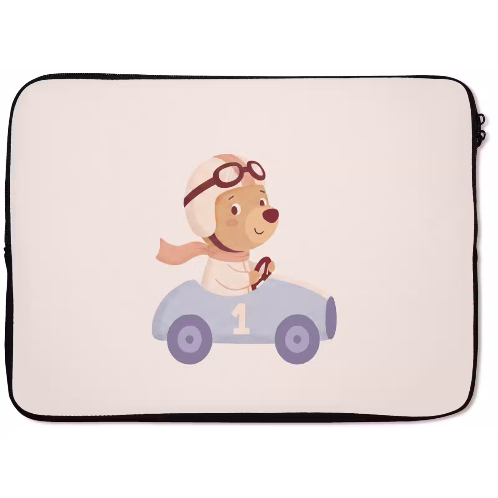 Laptop hülle - Bär – Auto – Kinderzimmer – Cartoon – Verspielt — 1