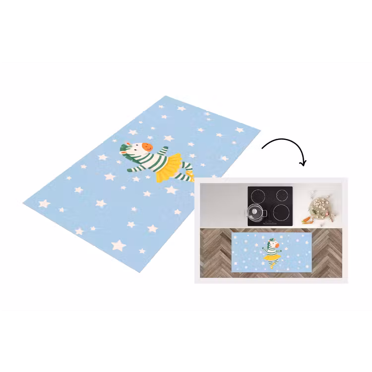 Küchenläufer - Tiere – Tanz – Illustration – Kinderzimmer – Sterne — 1