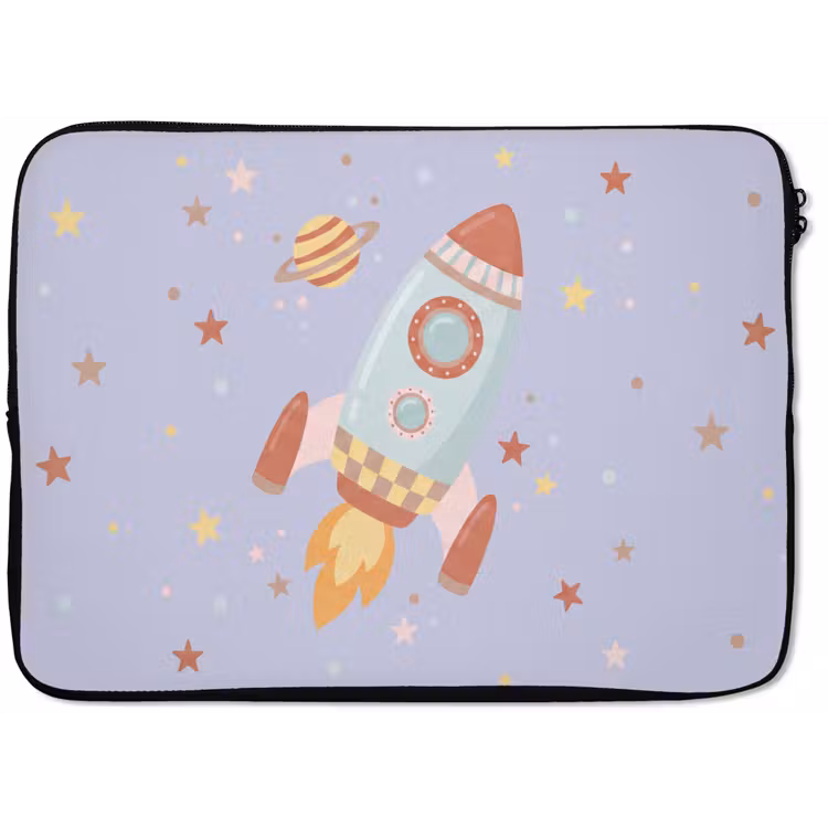 Laptop hülle - Rakete – Weltraum – Planet – Illustration — 1