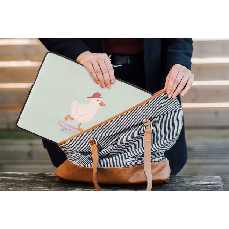 Laptop hülle - Vogel – Skateboard – Tiere – Cartoon – Verspielt — 4