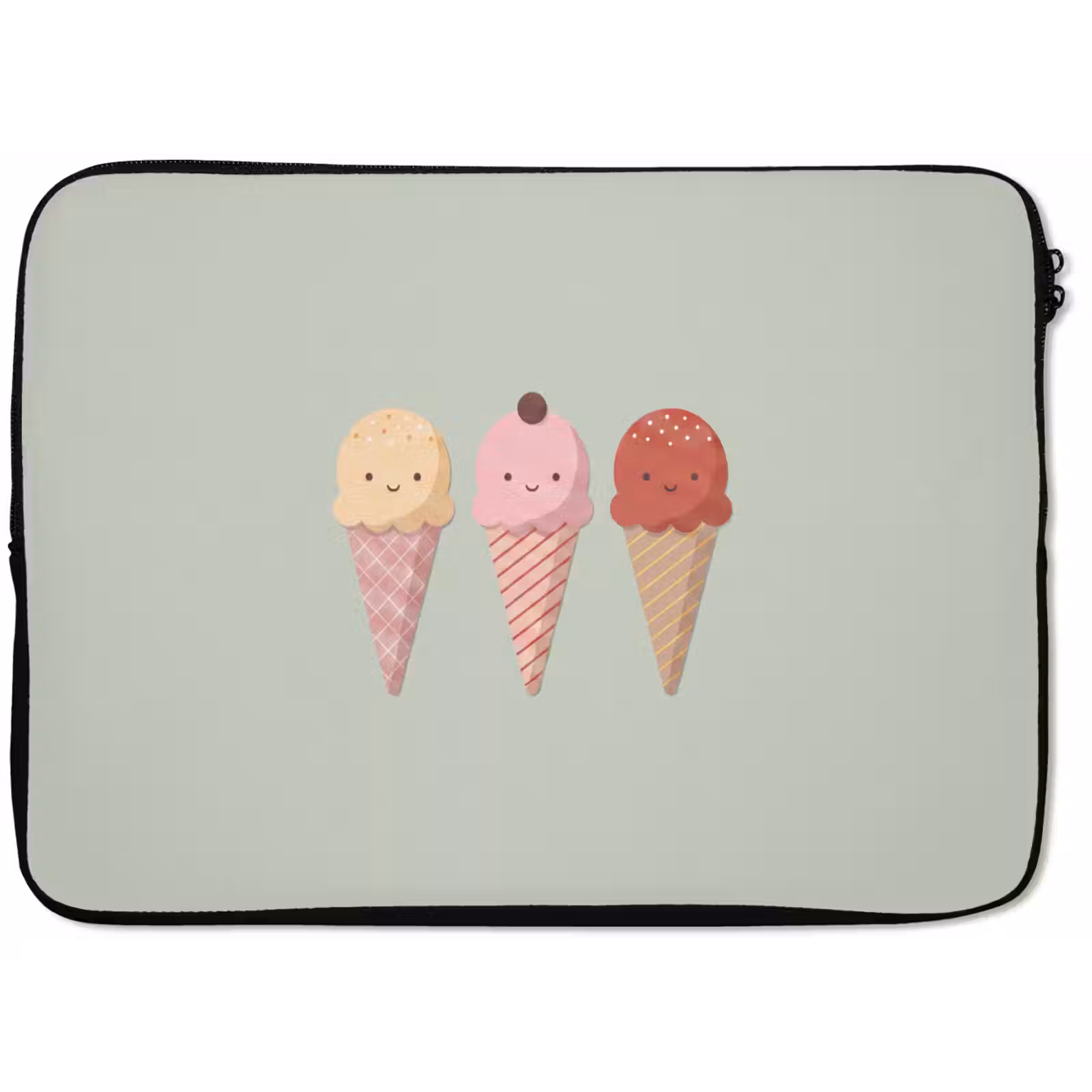 Laptop hülle - Eis – Eistüten – Essen – Illustration – Fröhlich — 1
